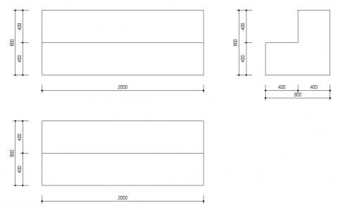 Bench Tokyo - dimensions