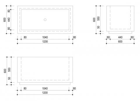 Planter Mexico - dimensions