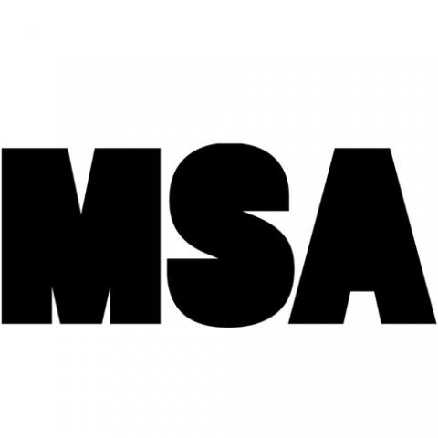 MSA logo on a wall editorial photo. Image of patient - 194614276
